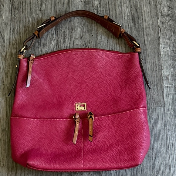 Dooney & Bourke Handbags - Dooney & Bourke Pink Leather Shoulder Bag
